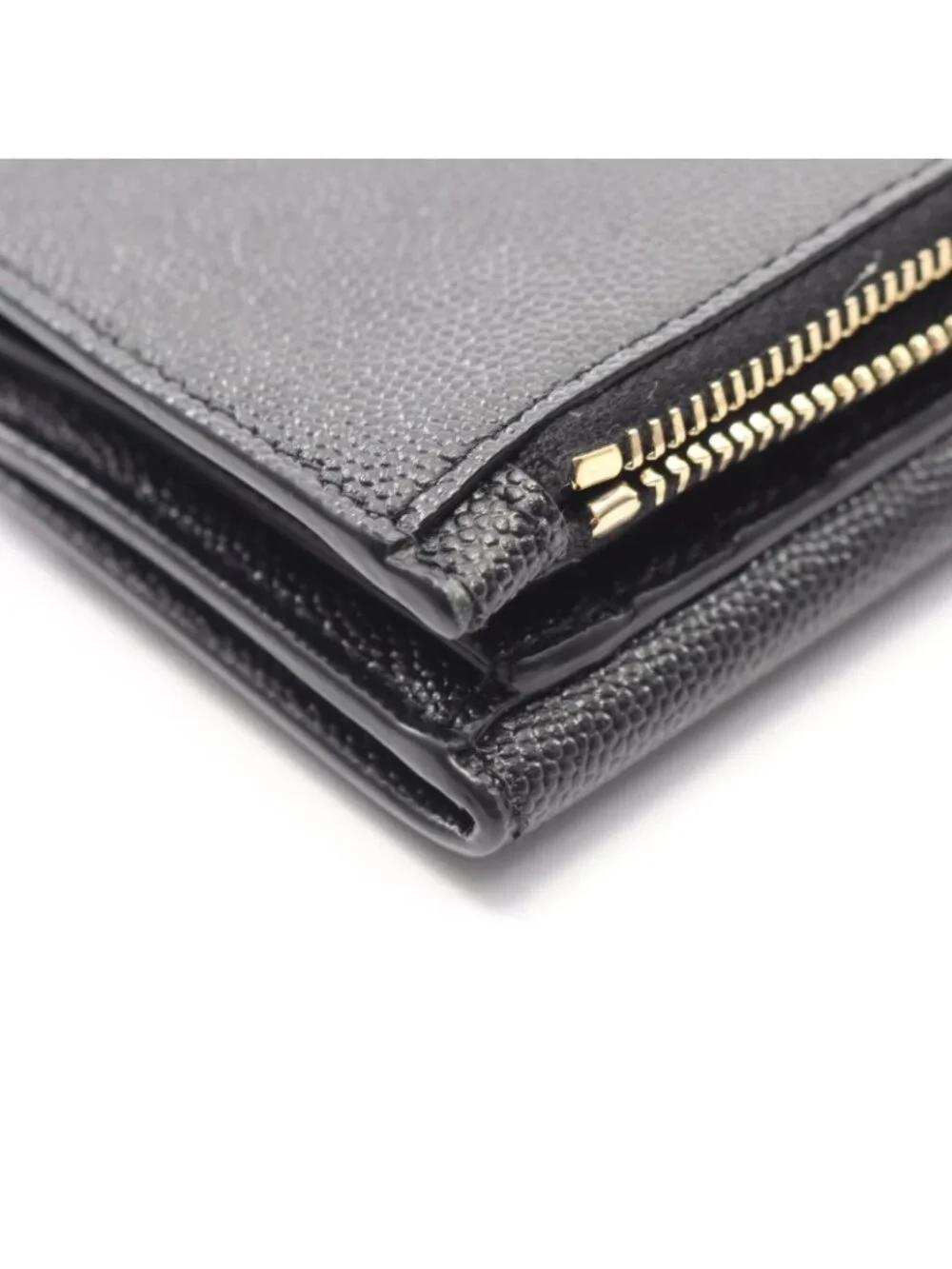 Saint Laurent Paris Bifold Wallet Uptown Compact Black Leather - Picture 8 of 9